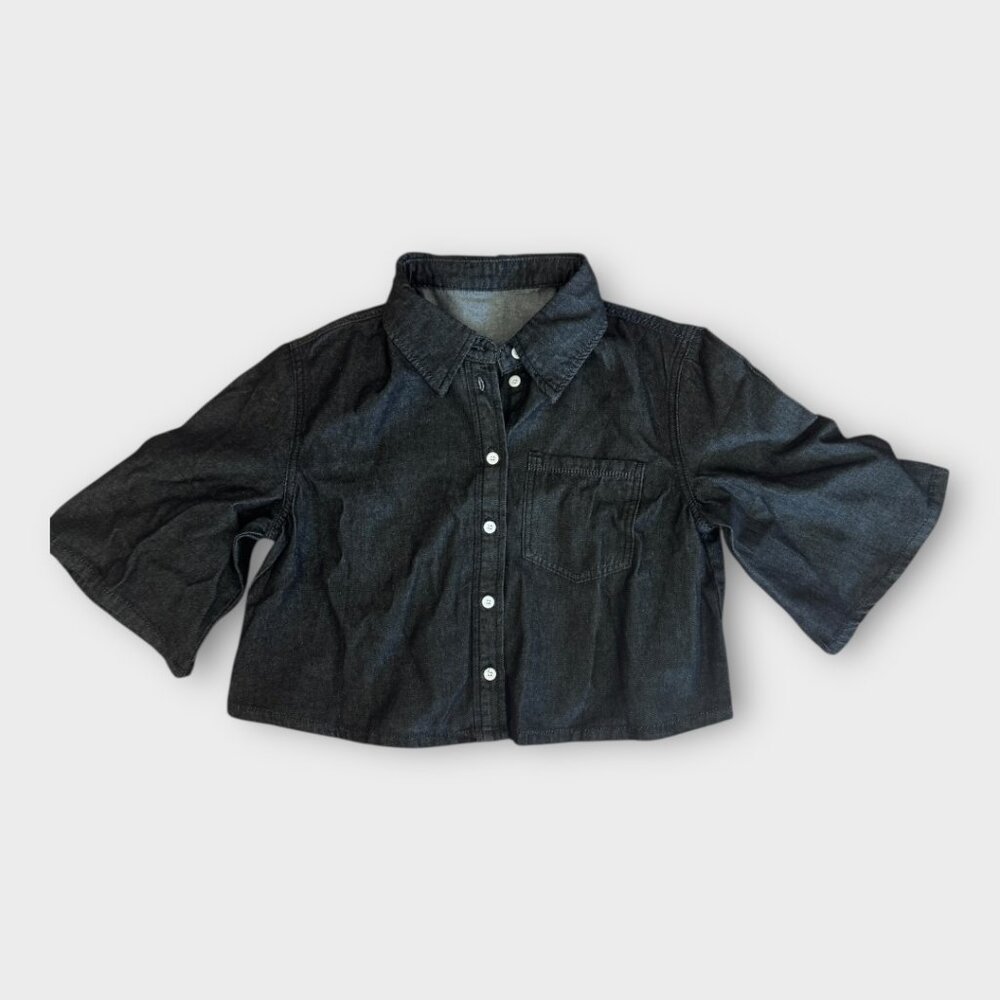 Tankaneo Denim Shirt Jean Jacket - Medium - NWT - Picture 4 of 5